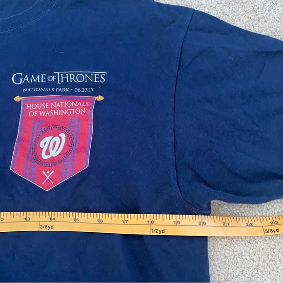 Washington Nationals MLB‎ T-Shirt Large Game of Thrones Night National Park 2017 - Picture 8 of 9